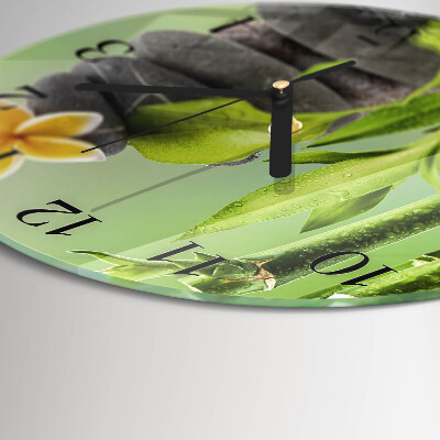 Orologio rotondo Pietre di bambù
