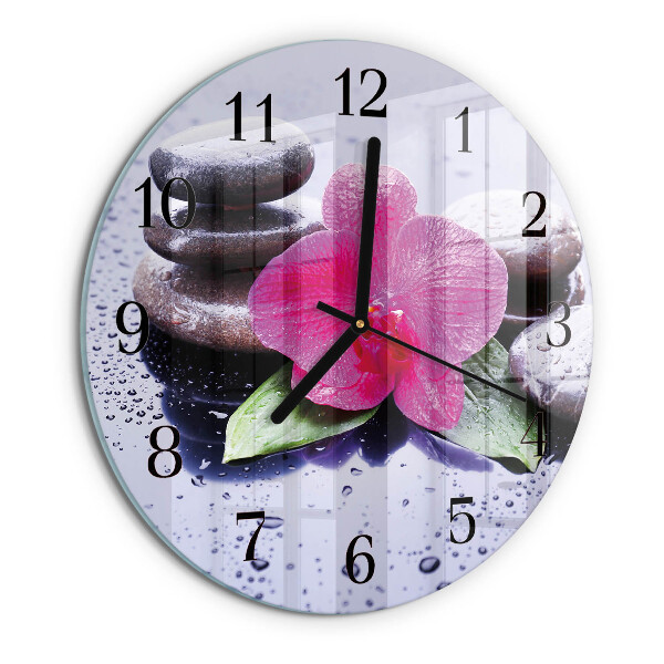 Orologio rotondo Orchidea