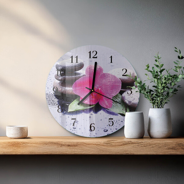 Orologio rotondo Orchidea