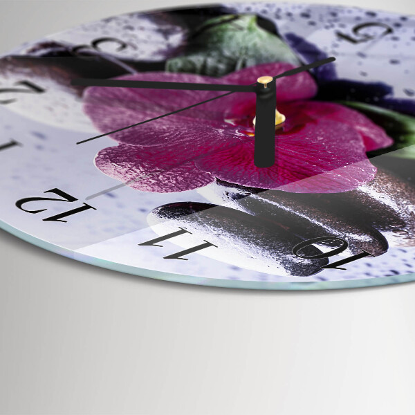 Orologio rotondo Orchidea