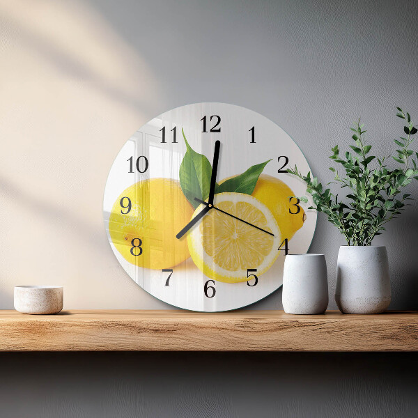 Orologio rotondo limoni