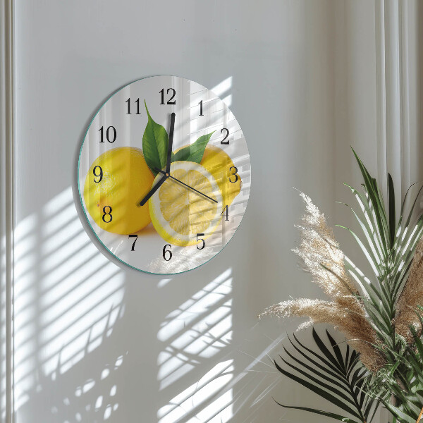 Orologio rotondo limoni