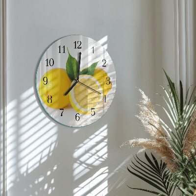 Orologio rotondo limoni