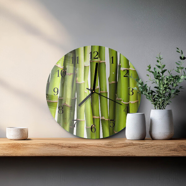 Orologio rotondo Bambù