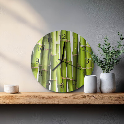 Orologio rotondo Bambù