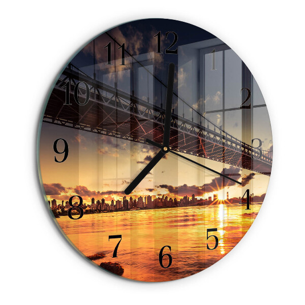 Orologio rotondo Fiume del ponte