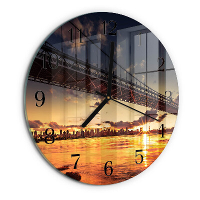 Orologio rotondo Fiume del ponte
