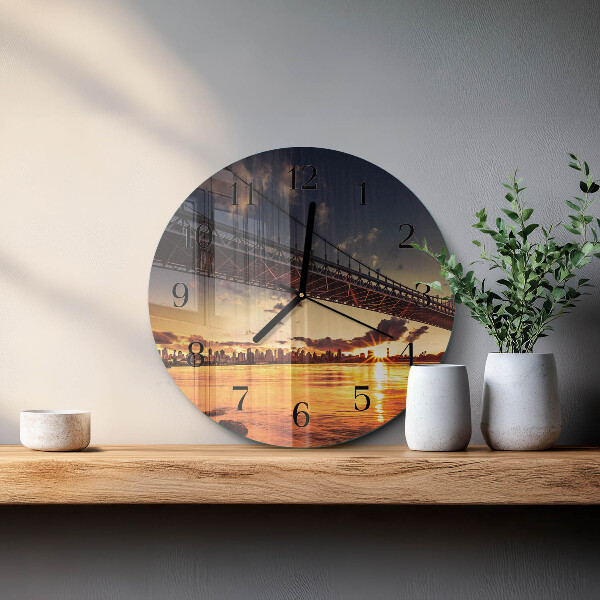 Orologio rotondo Fiume del ponte