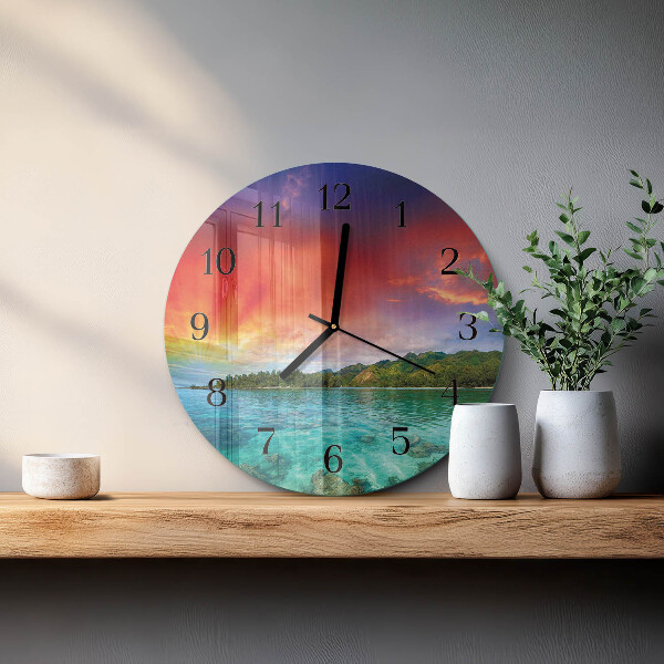 Orologio rotondo Paesaggio