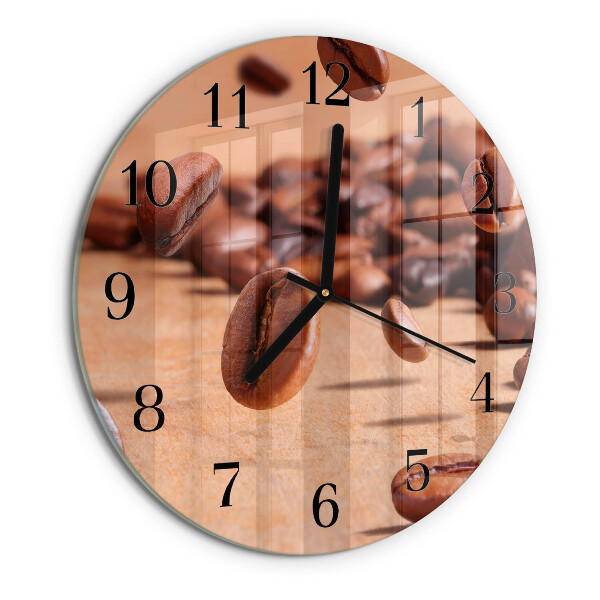 Orologio rotondo chicchi di caffè