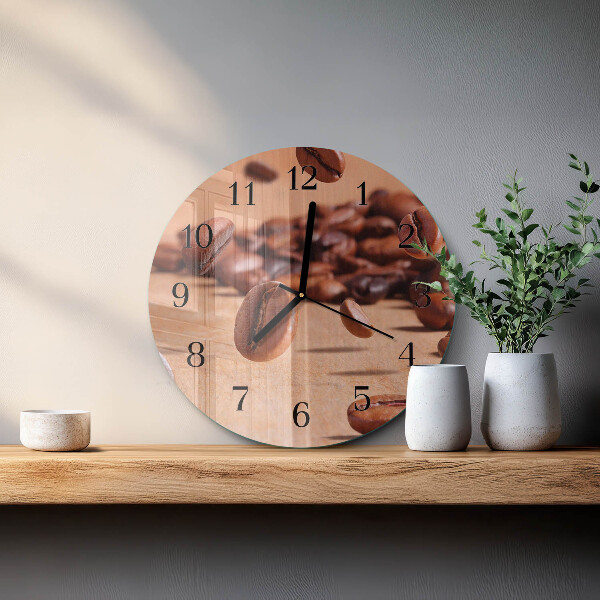 Orologio rotondo chicchi di caffè