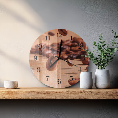 Orologio rotondo chicchi di caffè