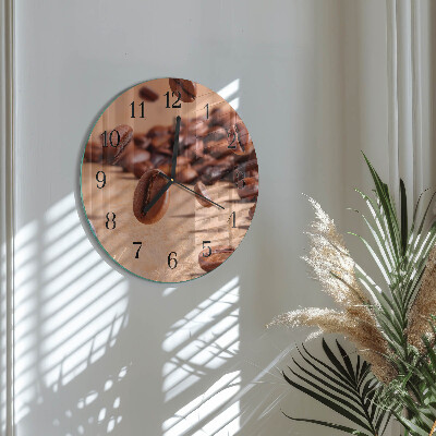 Orologio rotondo chicchi di caffè