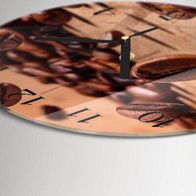 Orologio rotondo chicchi di caffè