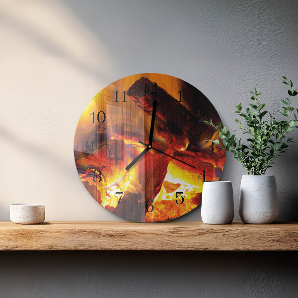 Orologio rotondo Fuoco