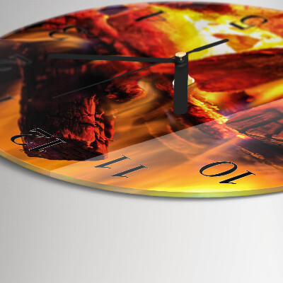 Orologio rotondo Fuoco