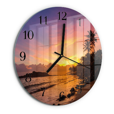 Orologio rotondo Tramonto