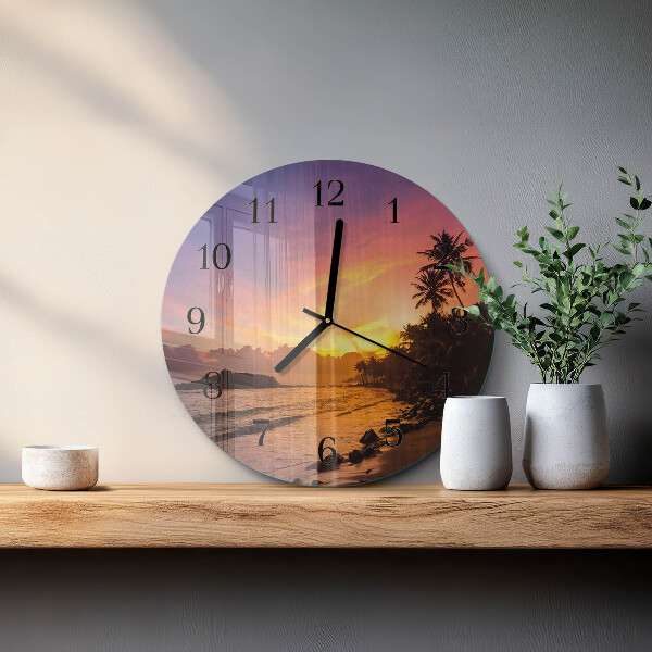 Orologio rotondo Tramonto