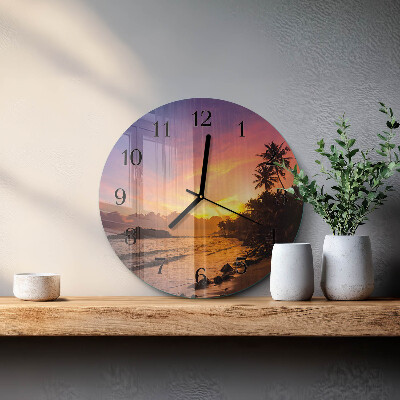 Orologio rotondo Tramonto
