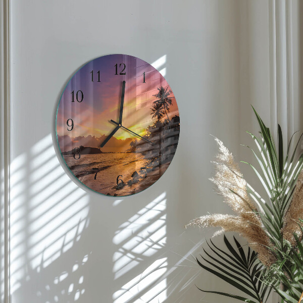 Orologio rotondo Tramonto