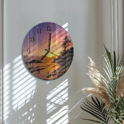 Orologio rotondo Tramonto