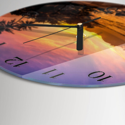 Orologio rotondo Tramonto