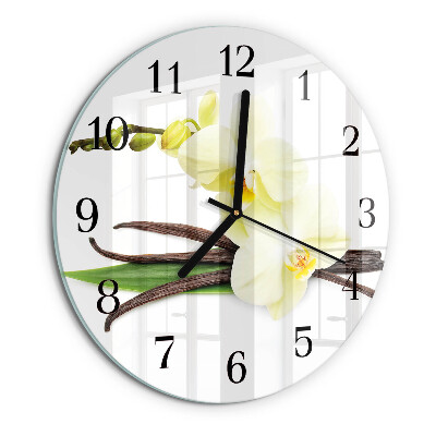 Orologio rotondo Orchidea Vaniglia