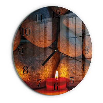 Orologio rotondo Pietre