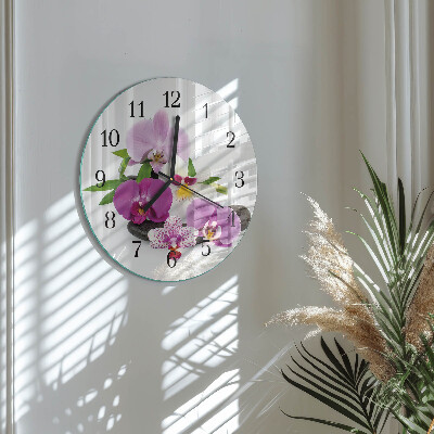 Orologio rotondo Orchidea