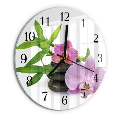 Orologio rotondo Orchidea