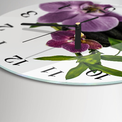 Orologio rotondo Orchidea
