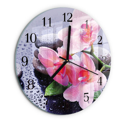 Orologio rotondo Orchidea