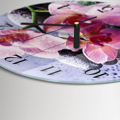 Orologio rotondo Orchidea