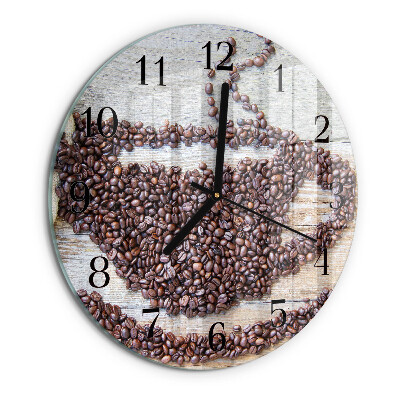 Orologio rotondo chicchi di caffè