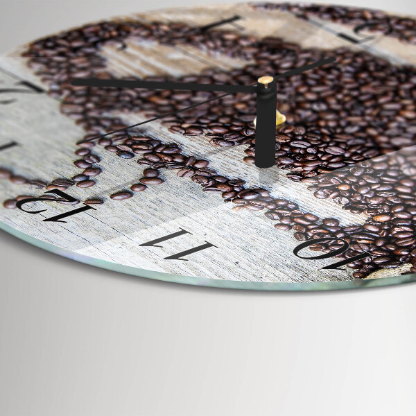 Orologio rotondo chicchi di caffè