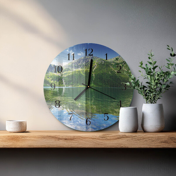 Orologio rotondo Lago di montagna