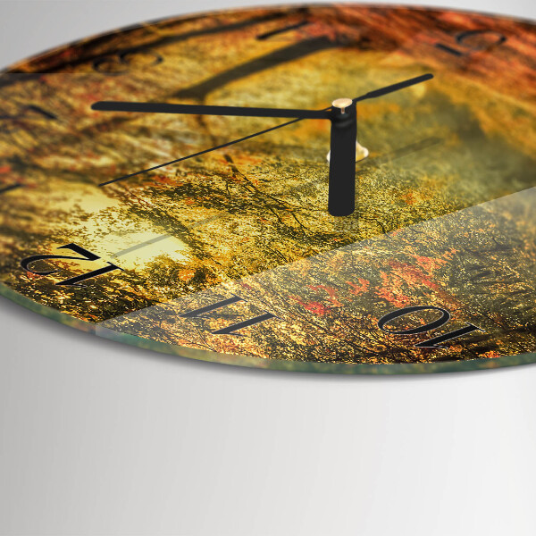 Orologio rotondo Autunno nella foresta