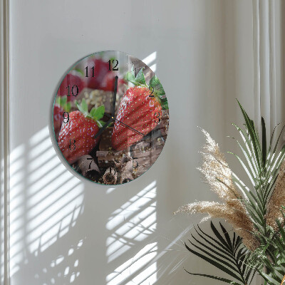Orologio rotondo Fragole