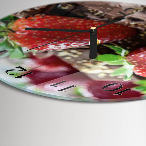 Orologio rotondo Fragole
