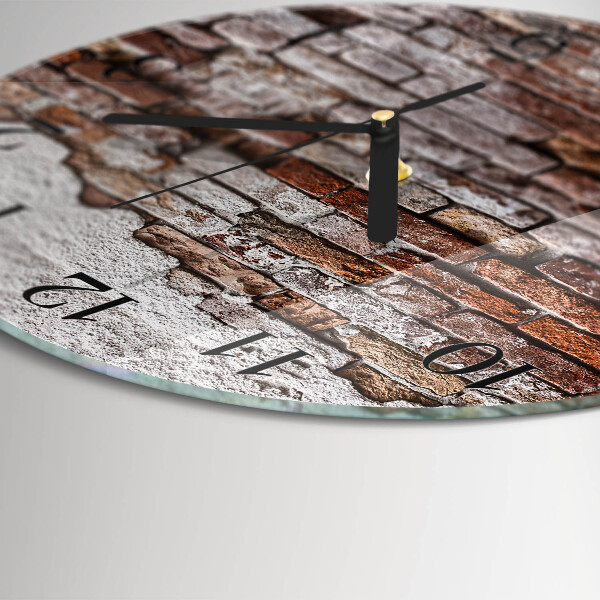 Orologio rotondo Mattone