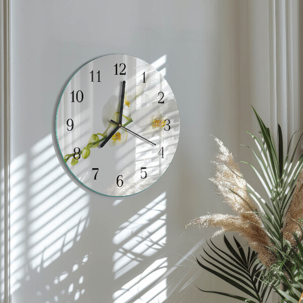 Orologio rotondo Orchidea