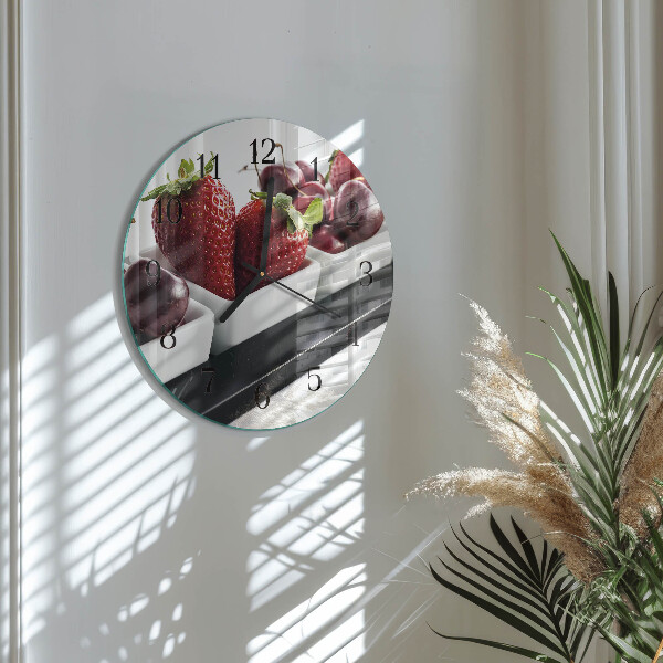 Orologio rotondo Fragole
