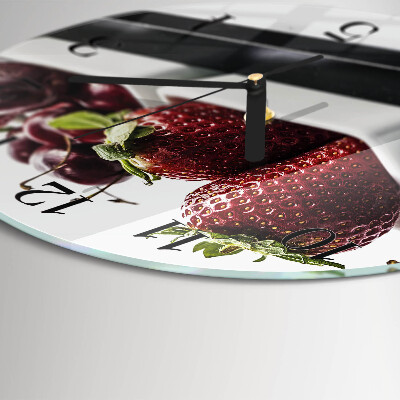 Orologio rotondo Fragole
