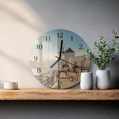 Orologio rotondo Santorini