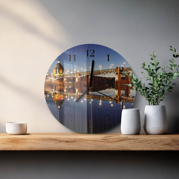 Orologio rotondo Ponte sul fiume