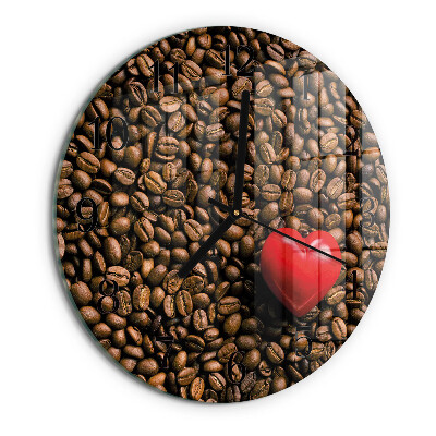 Orologio rotondo chicchi di caffè