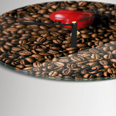 Orologio rotondo chicchi di caffè
