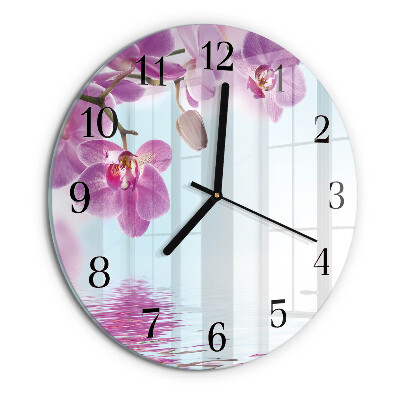 Orologio rotondo Orchidea