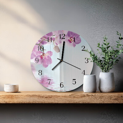 Orologio rotondo Orchidea