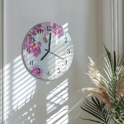 Orologio rotondo Orchidea